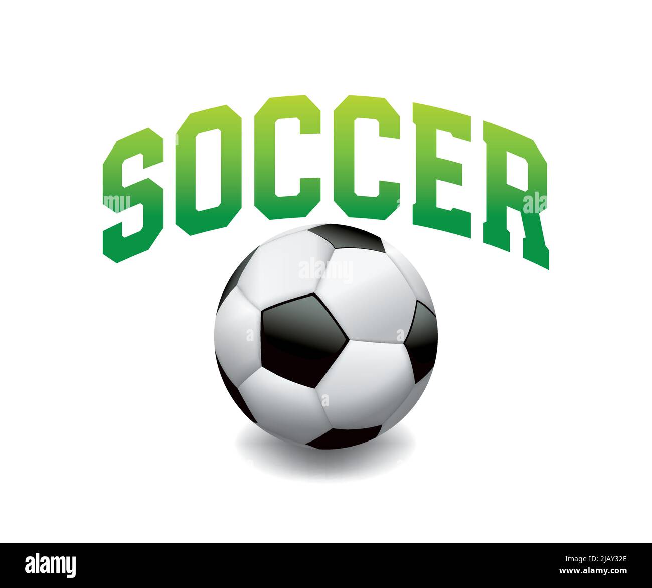 The Word SOCCER With A Ball Isolated On A White Background Illustration the-word-soccer-with-a-ball-isolated-on-a-white-background-illustration