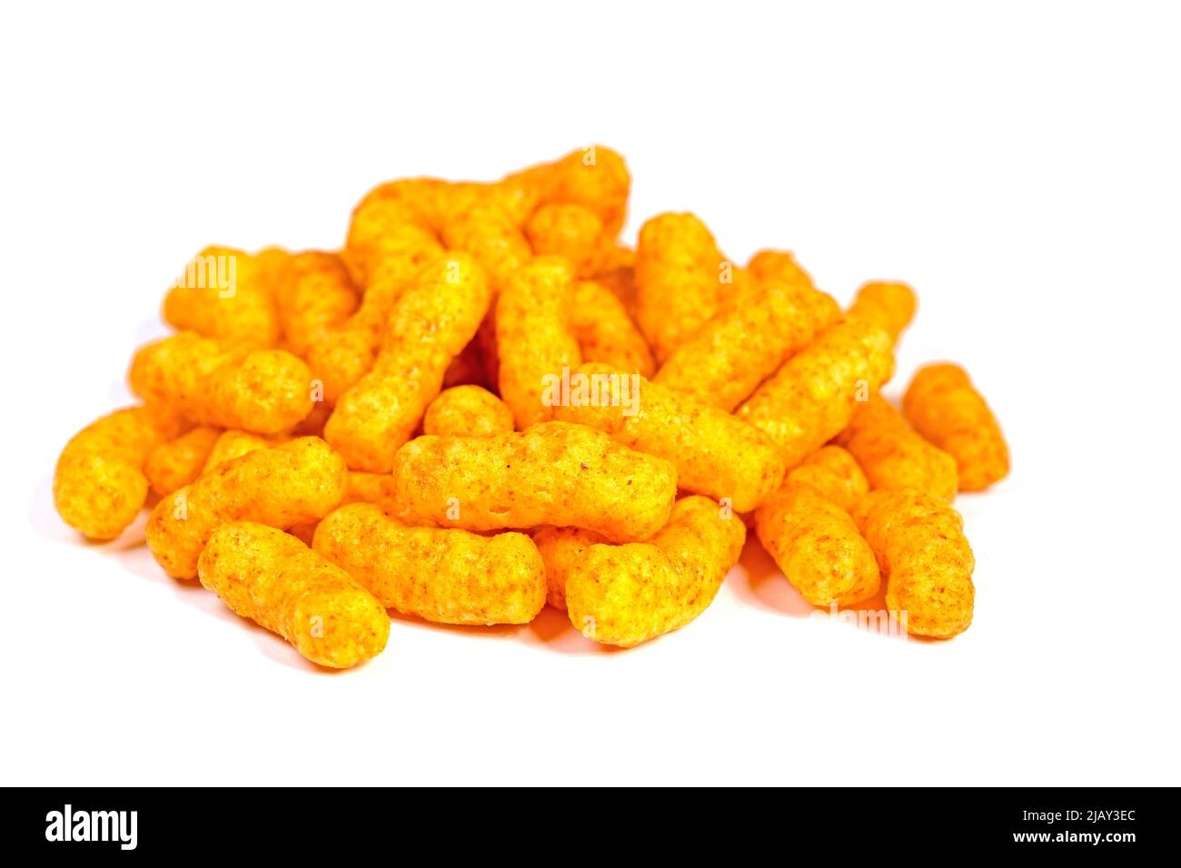 Peanut flips isolated against a white background Stock Photo