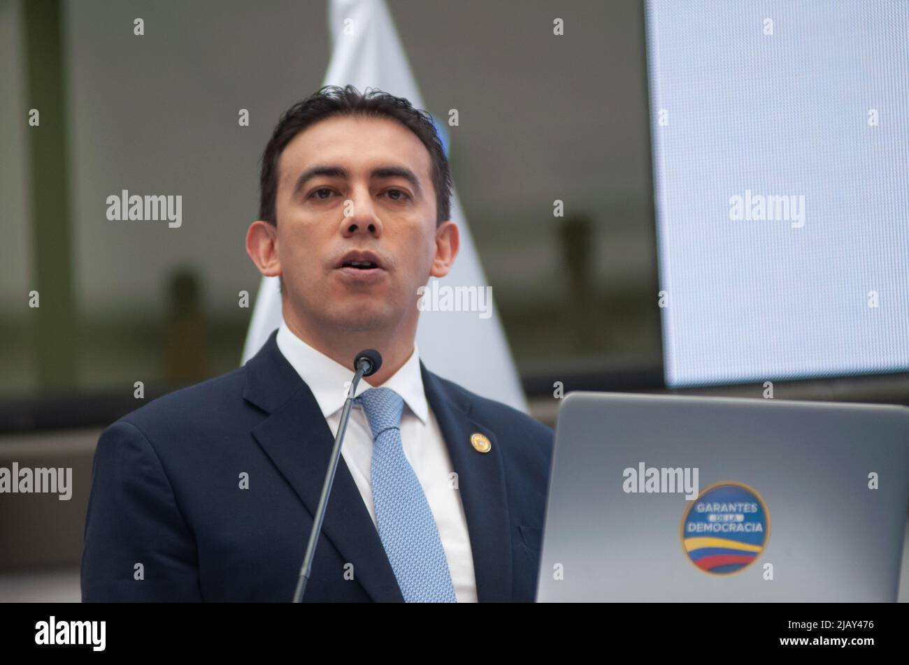 Bogota, Colombia, June 1, 2022.Colombia's national registrar, Alexander
