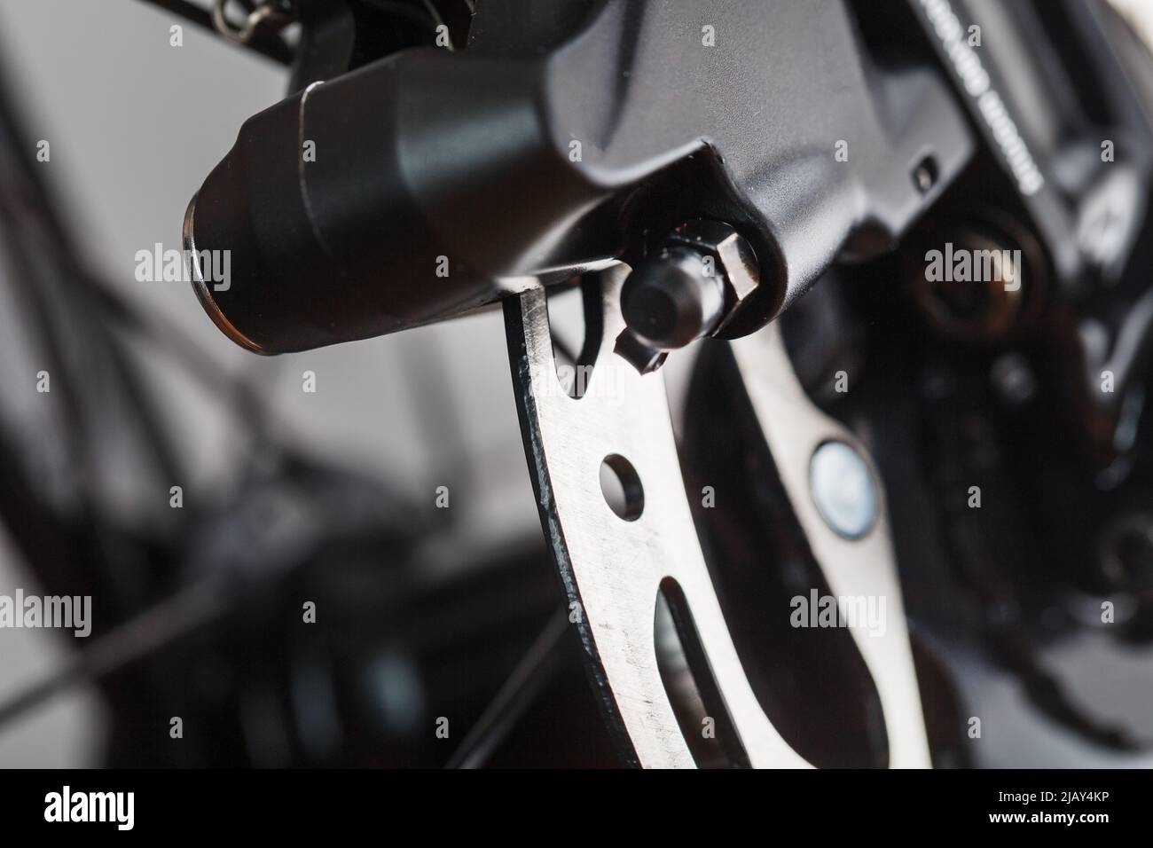 Shiny Brake Rotor Shiny bicycle brake rotor close-up in macro with selective focus Stock ...