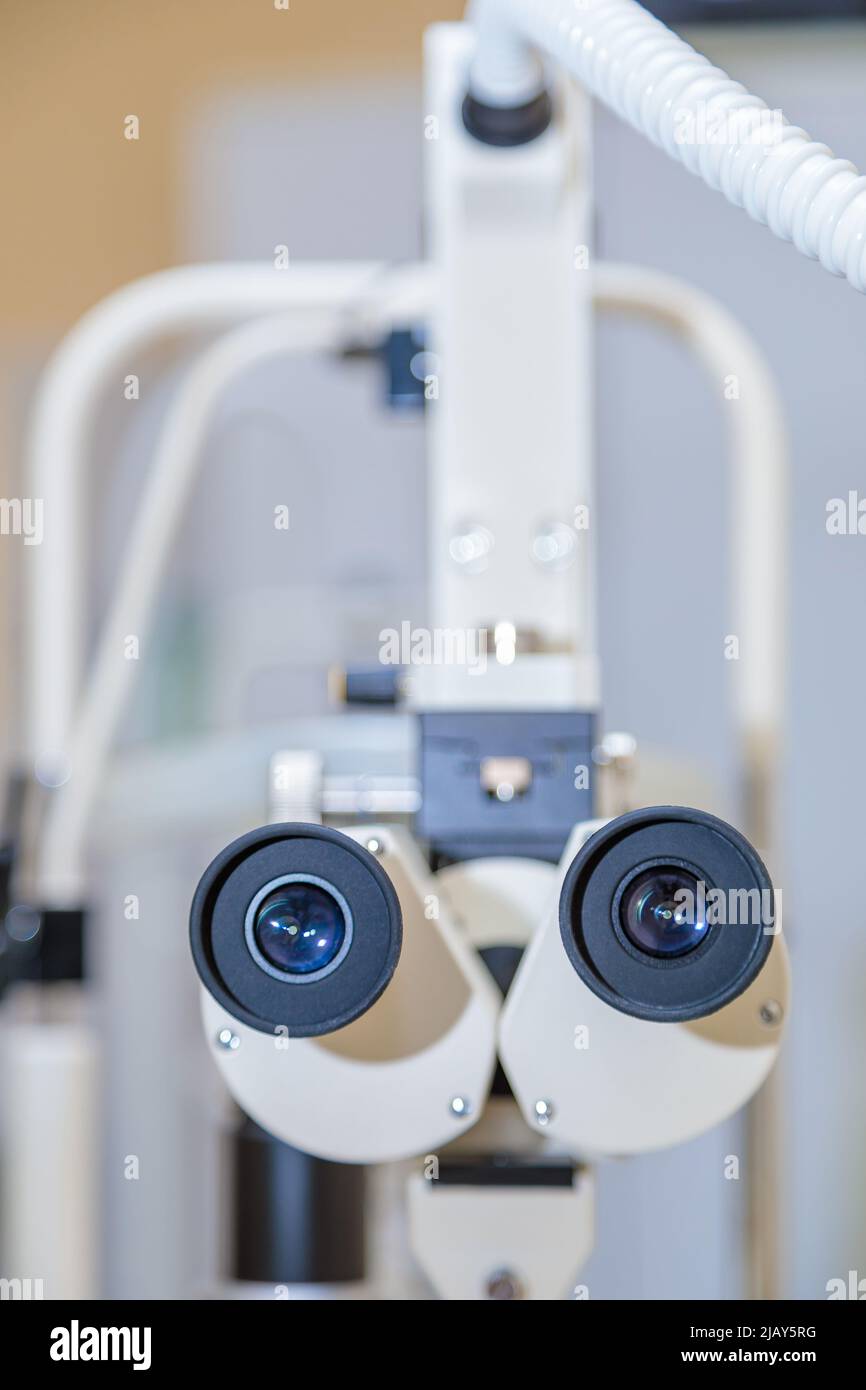 Modern equipment for the examination of the human eye. Optical device