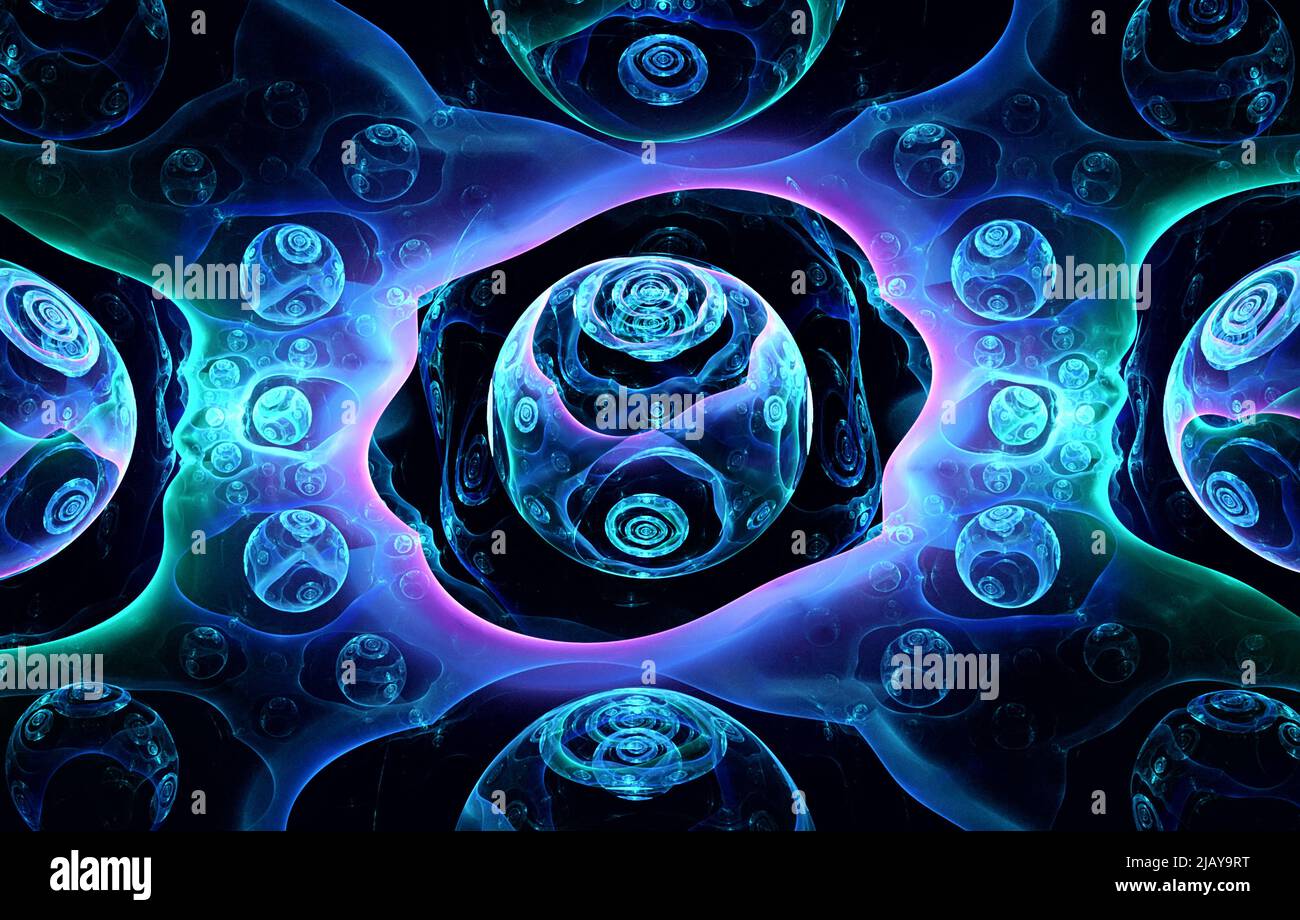 Abstract background with cosmic sphere Stock Photo - Alamy