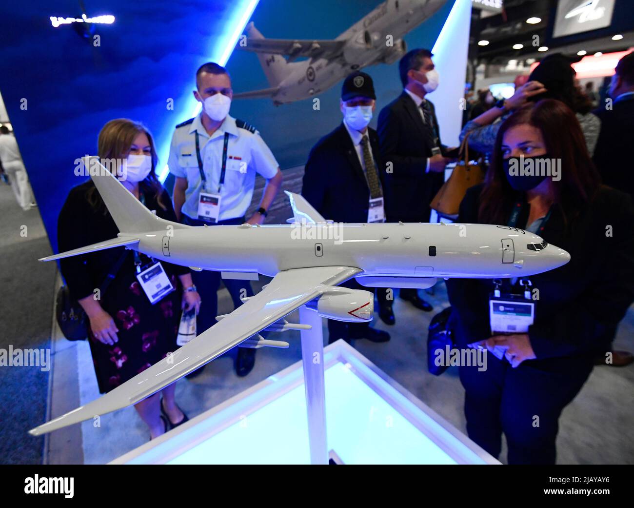 Ottawa, Can. 01st June, 2022. People look on at a scale model of a
