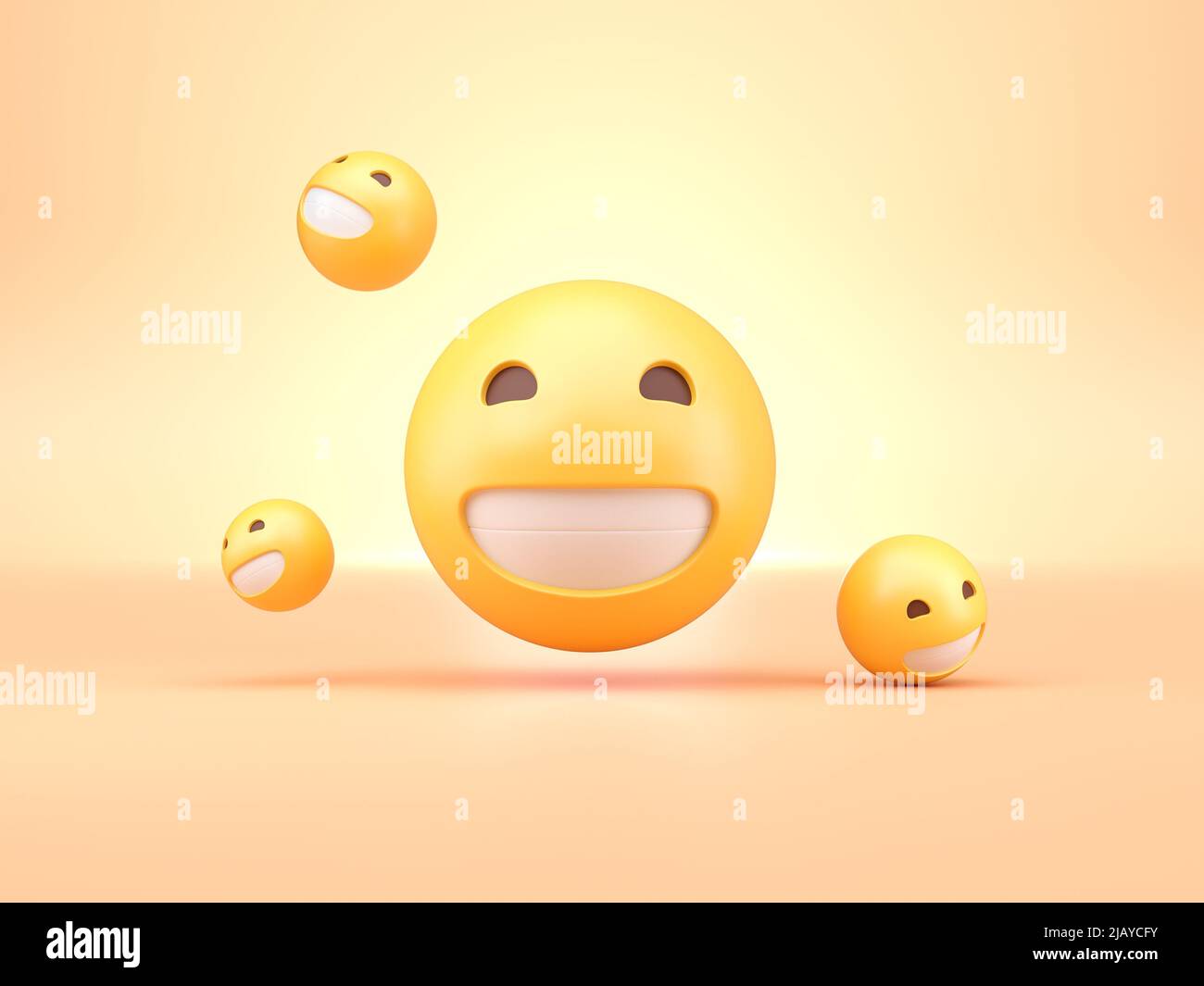 Isolated 3D Emojis. 3D render Stock Photo - Alamy