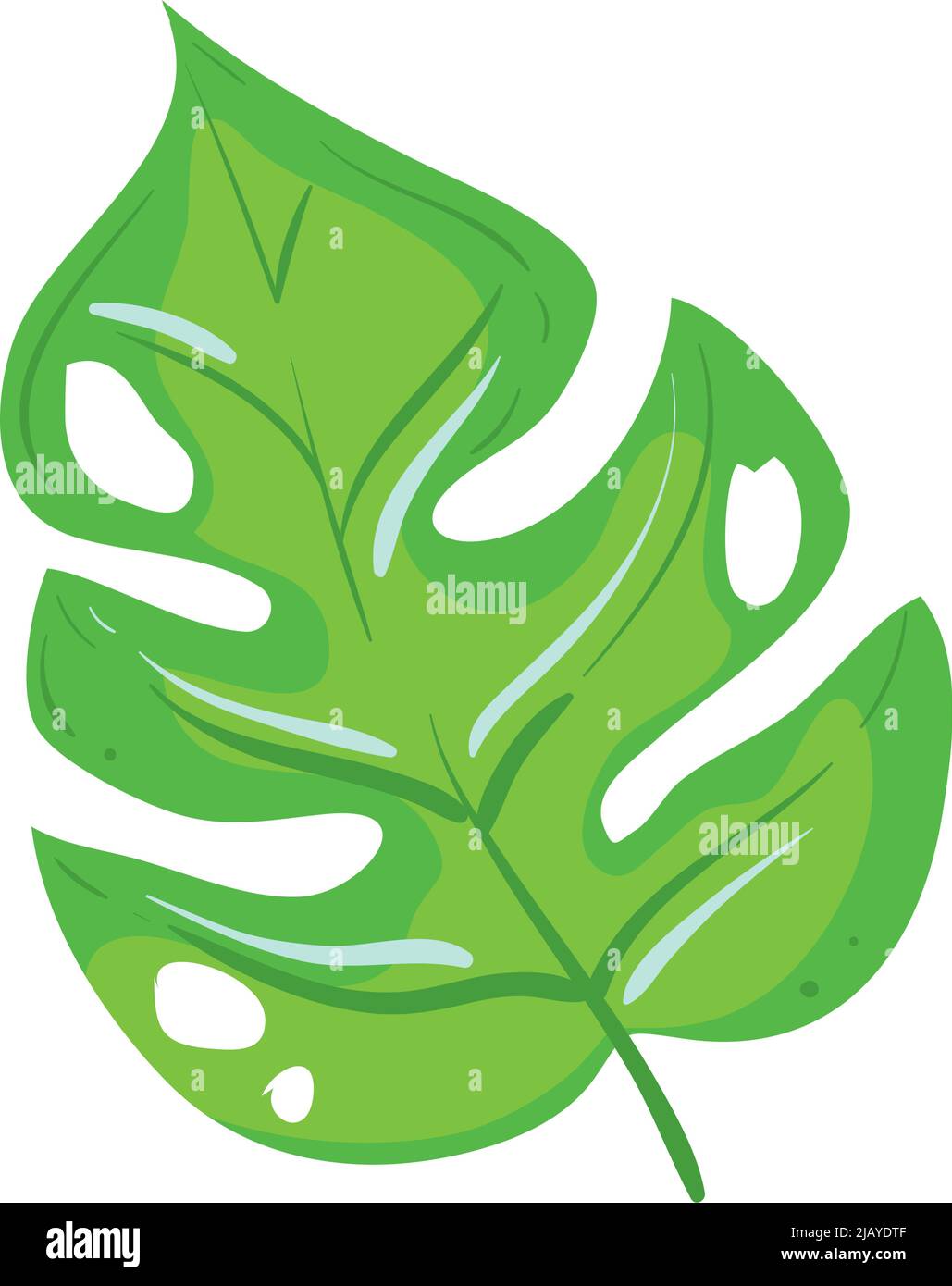 green leaf illustration Stock Vector Image & Art - Alamy