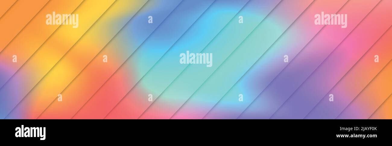 Panoramic abstract web background colorful gradient - Vector ...