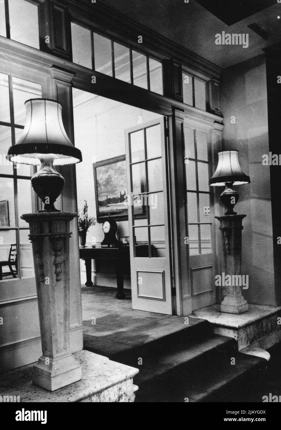 Clarence House Princess Elizabeth's London Home. The front door of Clarence House, entering