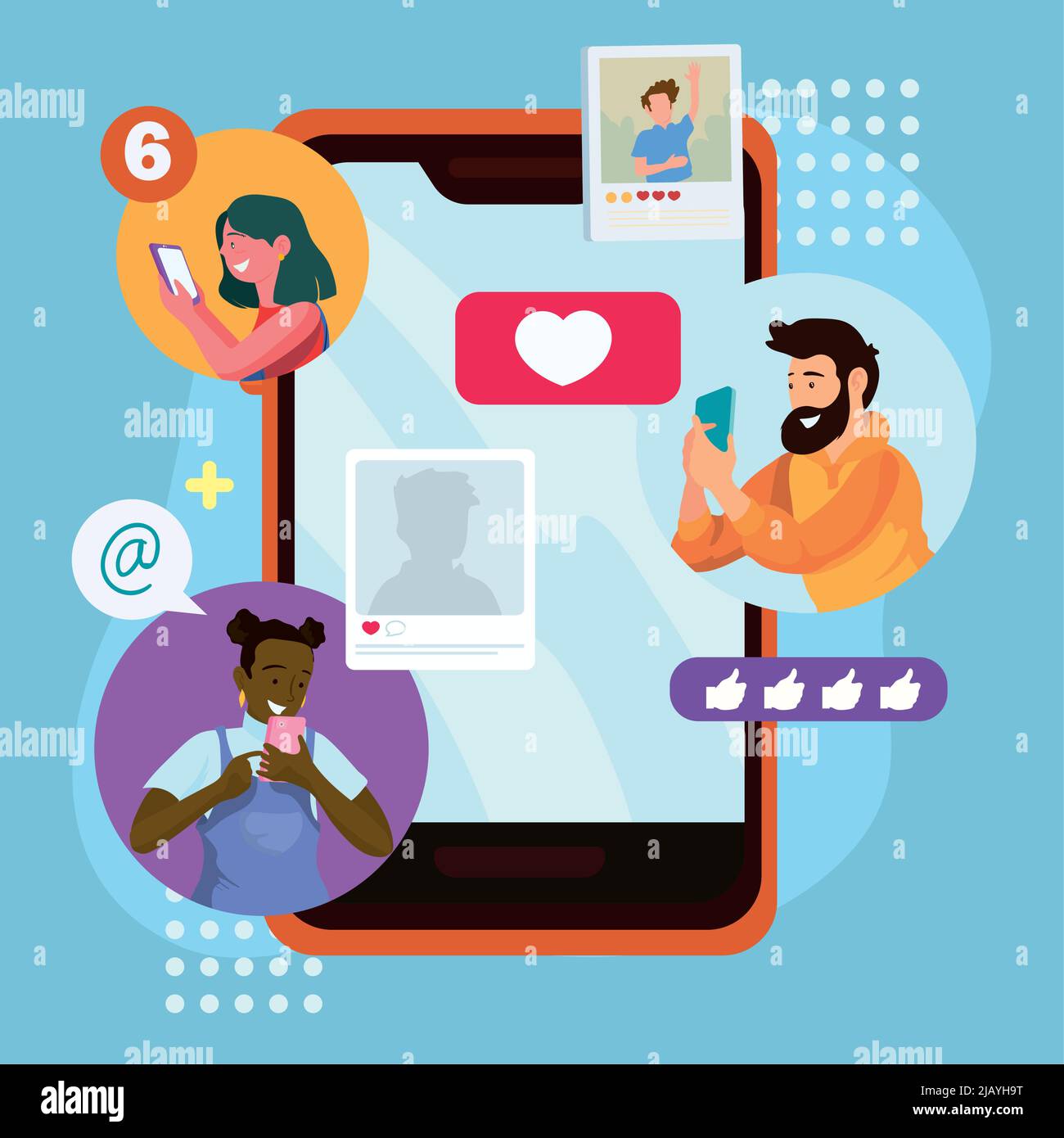 poster of social media addiction Stock Vector Image & Art Alamy