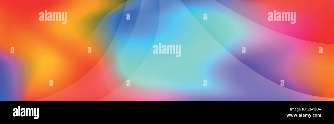 Panoramic abstract web background colorful gradient - Vector ...
