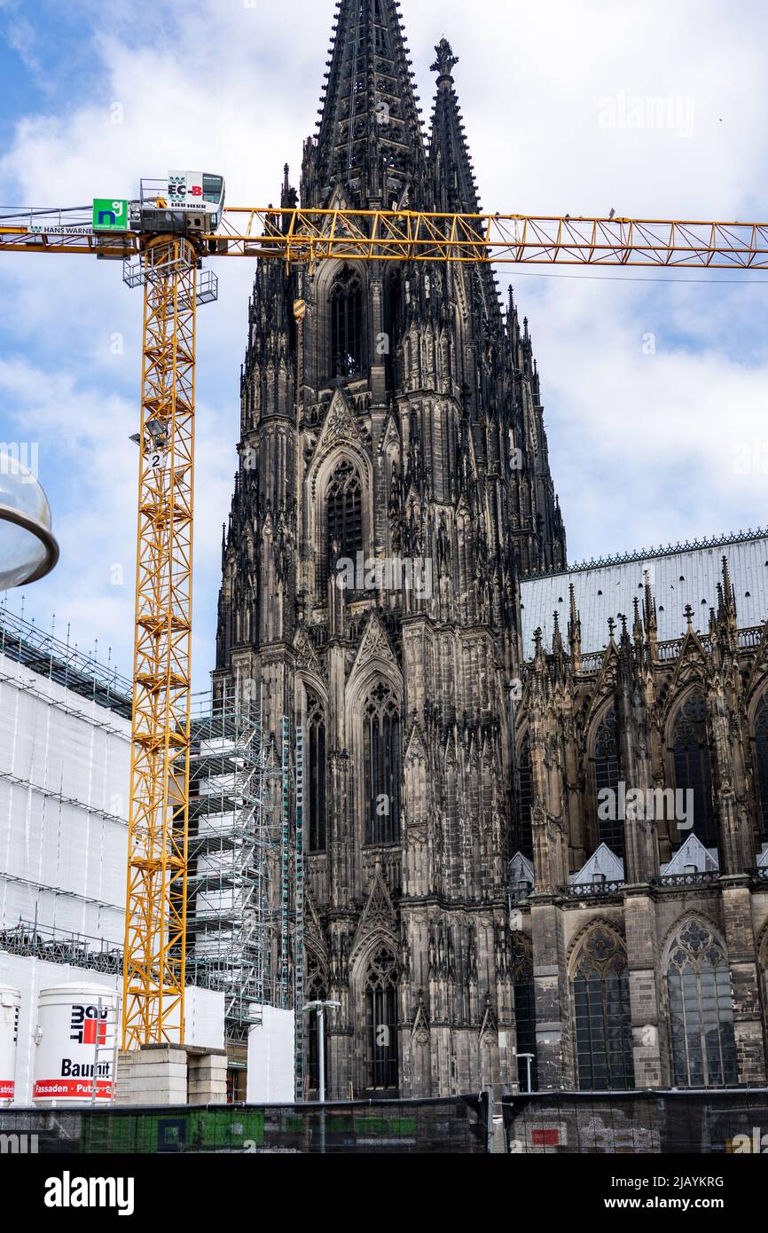 Cologne Cathedral in Cologne, Germany is the largest Gothic cathedral