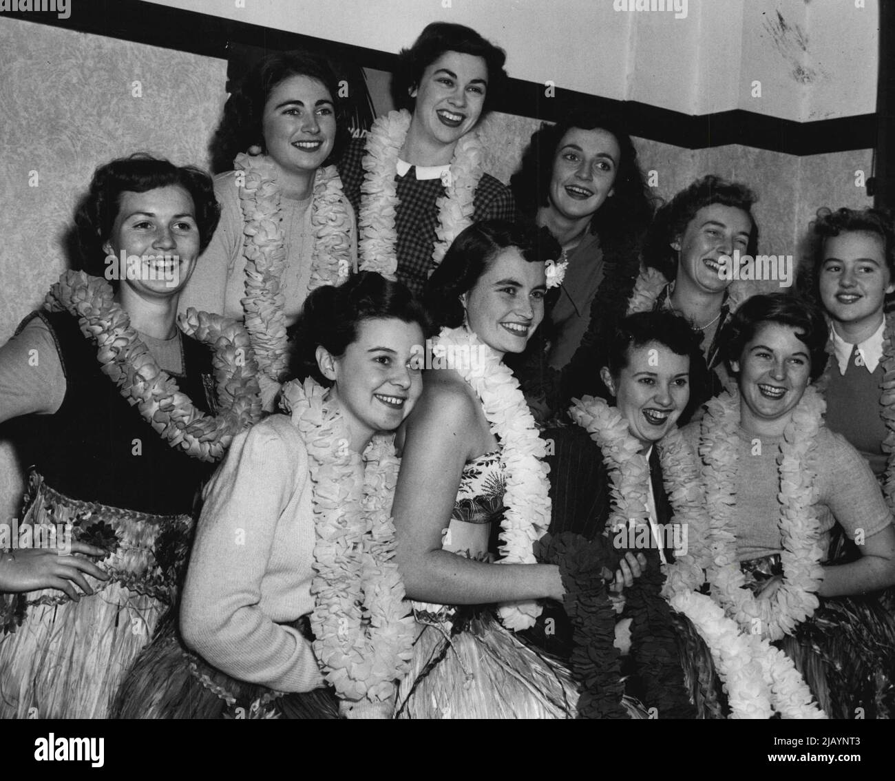 Misc. - Leis. May 30, 1950. Stock Photo