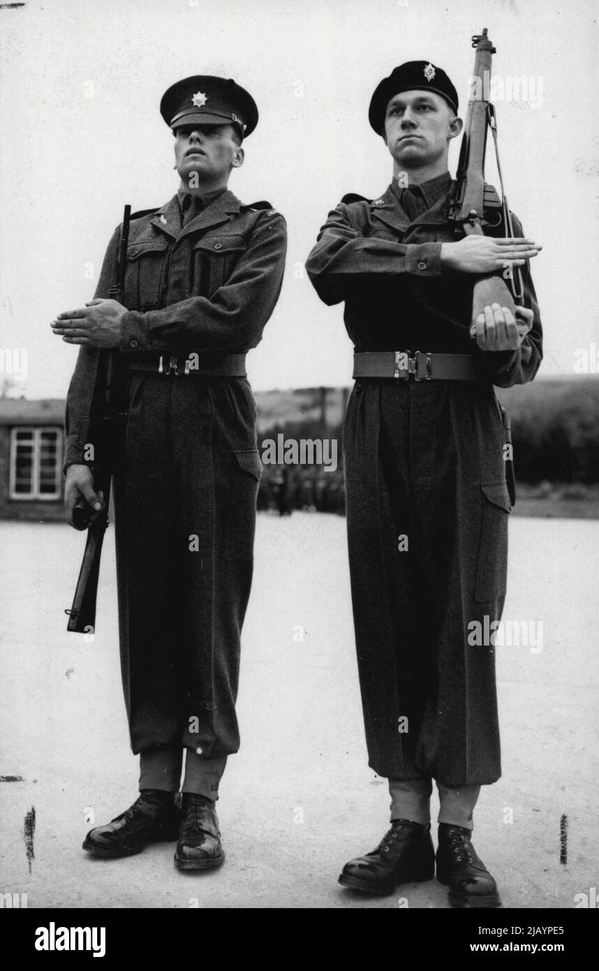 New Rifle Drill For British Army "The Old and the New" on the left is the lefthanded salute