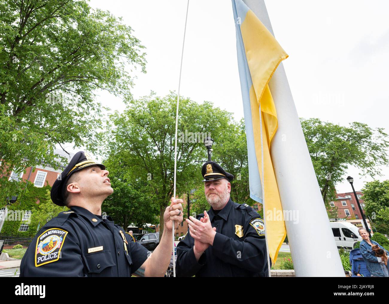 June 1, 2022. Salem, MA. Salem 2022 Pride Flag Raising The city of # ...
