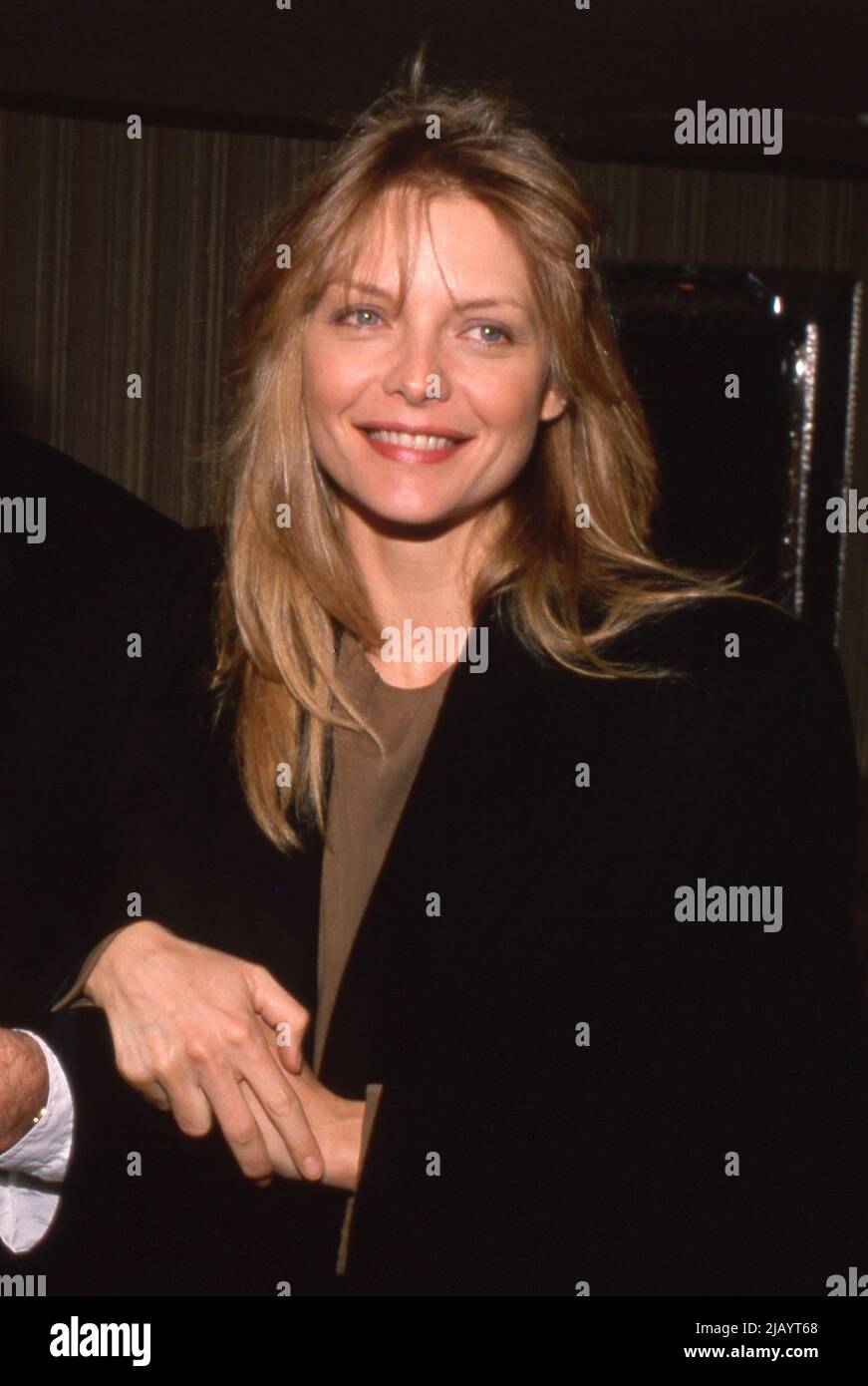 Michelle Pfeiffer at the 15th Annual Los Angeles Film Critics Association  Awards on January 16, 1990 at the Bel Age Hotel in West Hollywood,  California Credit: Ralph Dominguez/MediaPunch Stock Photo - Alamy, image size:871x1390