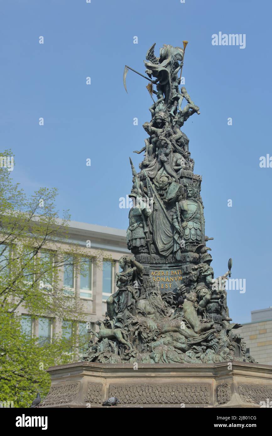 Detail of the Grupello Pyramid in Mannheim, Hesse, Germany Stock Photo ...