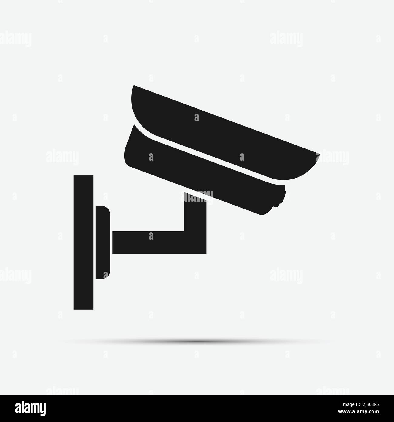 Cctv camera isolated on white background.vector illustration Stock Vector