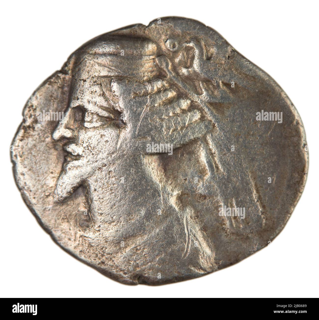 Greece, Partia, Fraates IV (38 2), Ekbatana, Silver, Drachma (AR) Fraates iv, ekbatana Stock Photo
