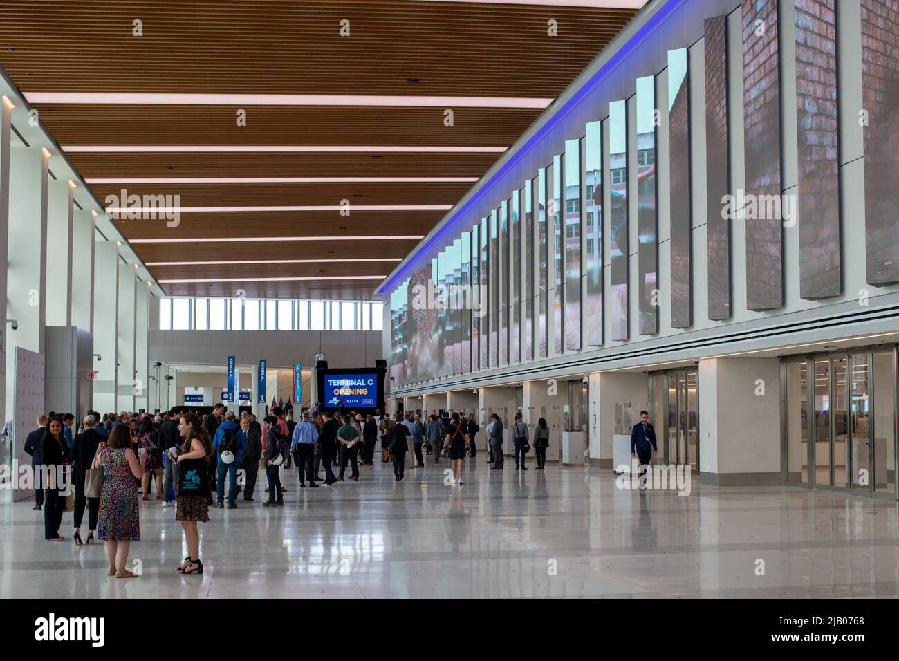 New York, NY June 1st Presecurity inside the new Delta Air Lines