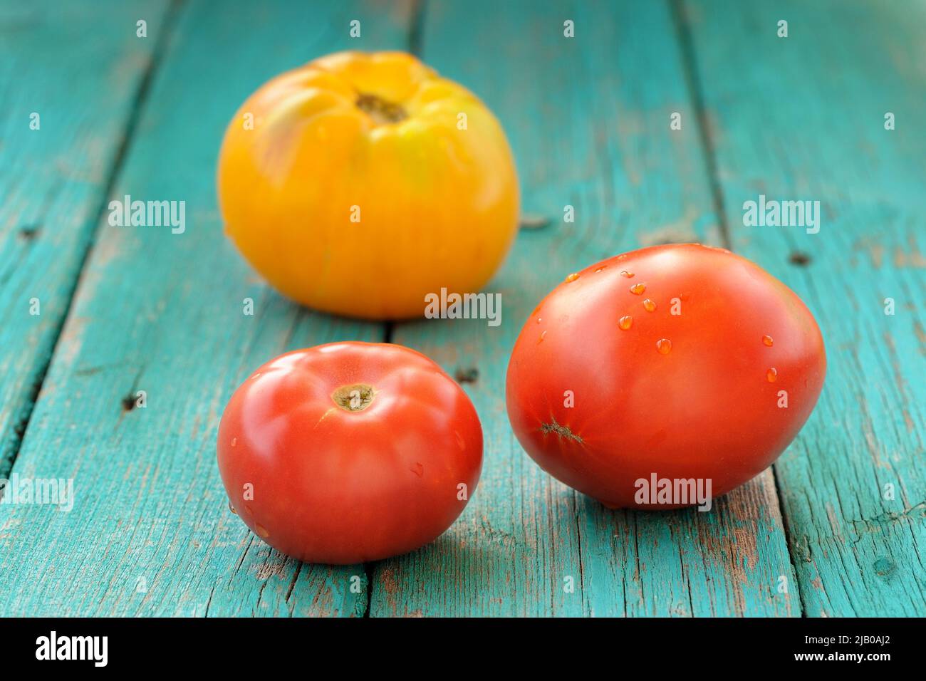 Three red tomatoes two hi-res stock photography and images - Alamy