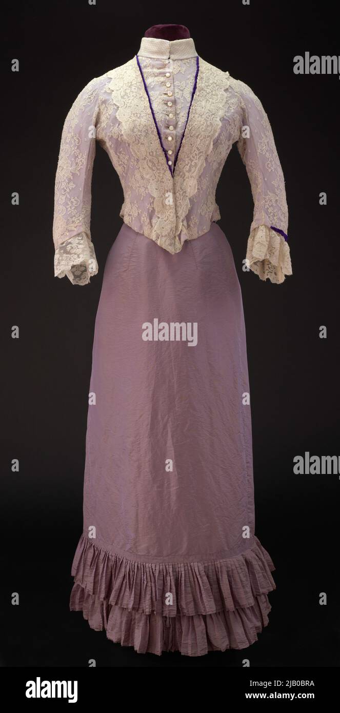 Fitted Double Knit Dress with Taffeta Bodice main image 1