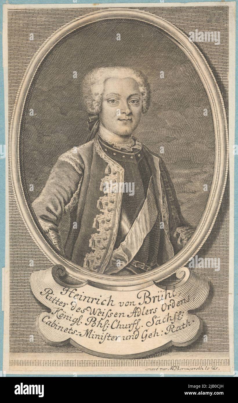 Henryk Brühl (1700 gangloffsmöstmern 1763 Dresden) of the own Coat of ...