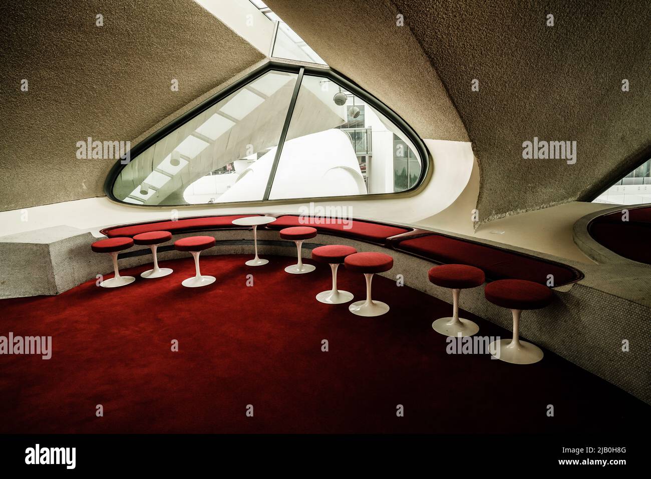 New York, TWA Hotel in disused and repurposed Trans World Airlines ...