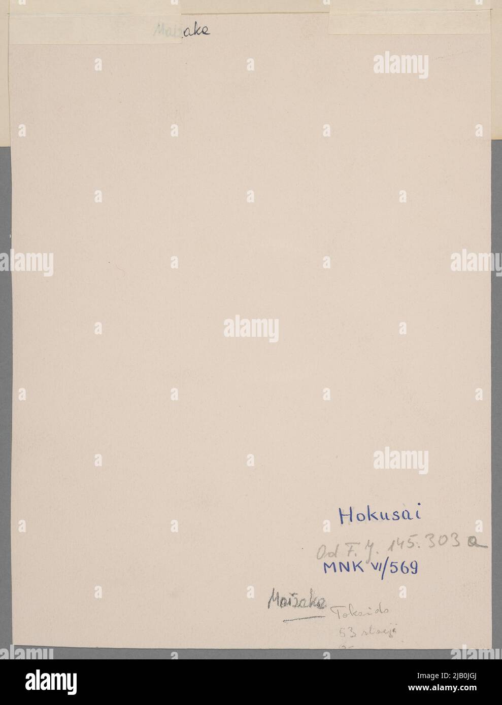 Maizaka, board from the album: Fifty three stages of the Tokaido road /Tokaido gojusan zugi Katsushika, hokusai (1760 1849) Stock Photo