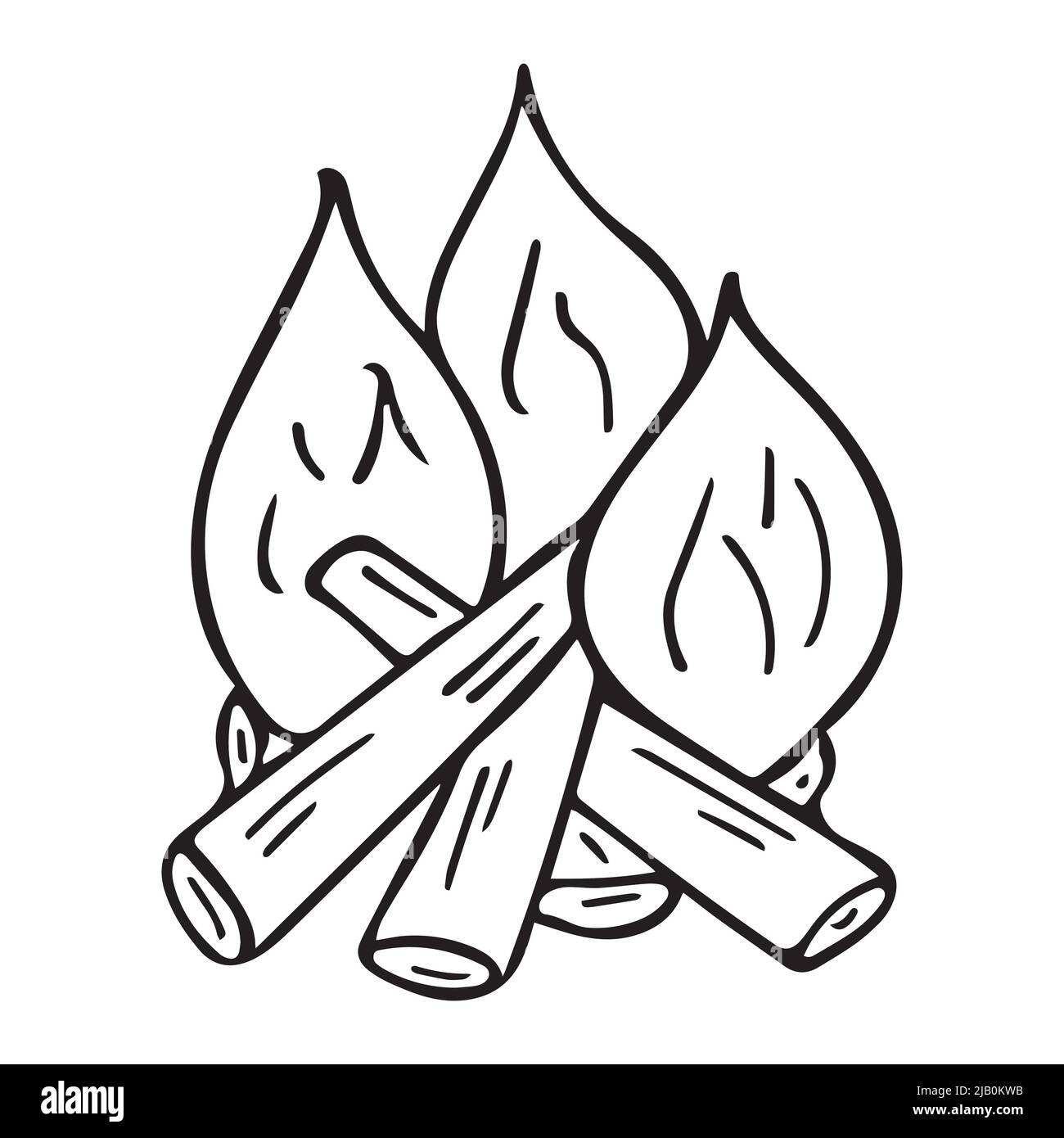 Campfire Clip Art Black And White