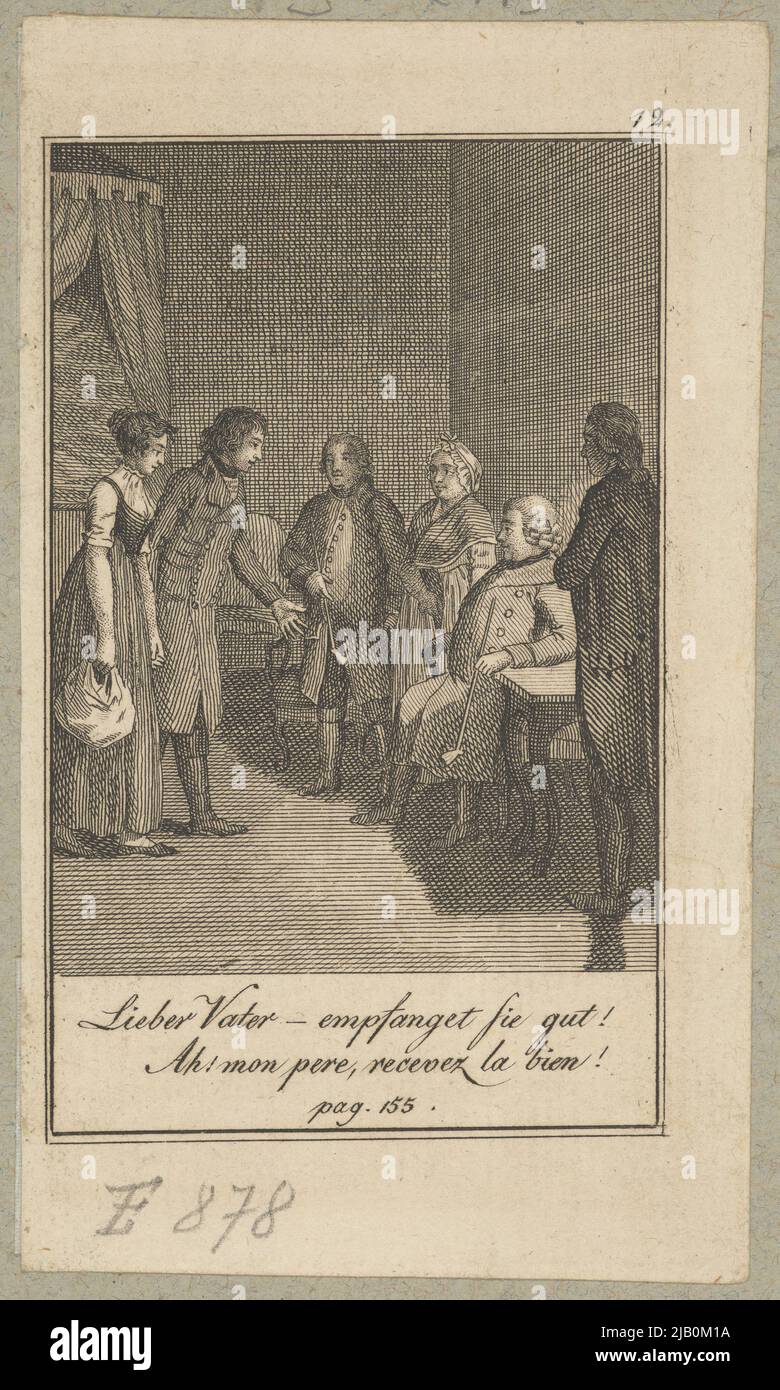 Illustration to the idyll of Johann Wolfgang Goethe Herman und Dorothea [Herman and Dorota] Chodowiecki, Daniel Nikolaus (1726 1801) Stock Photo