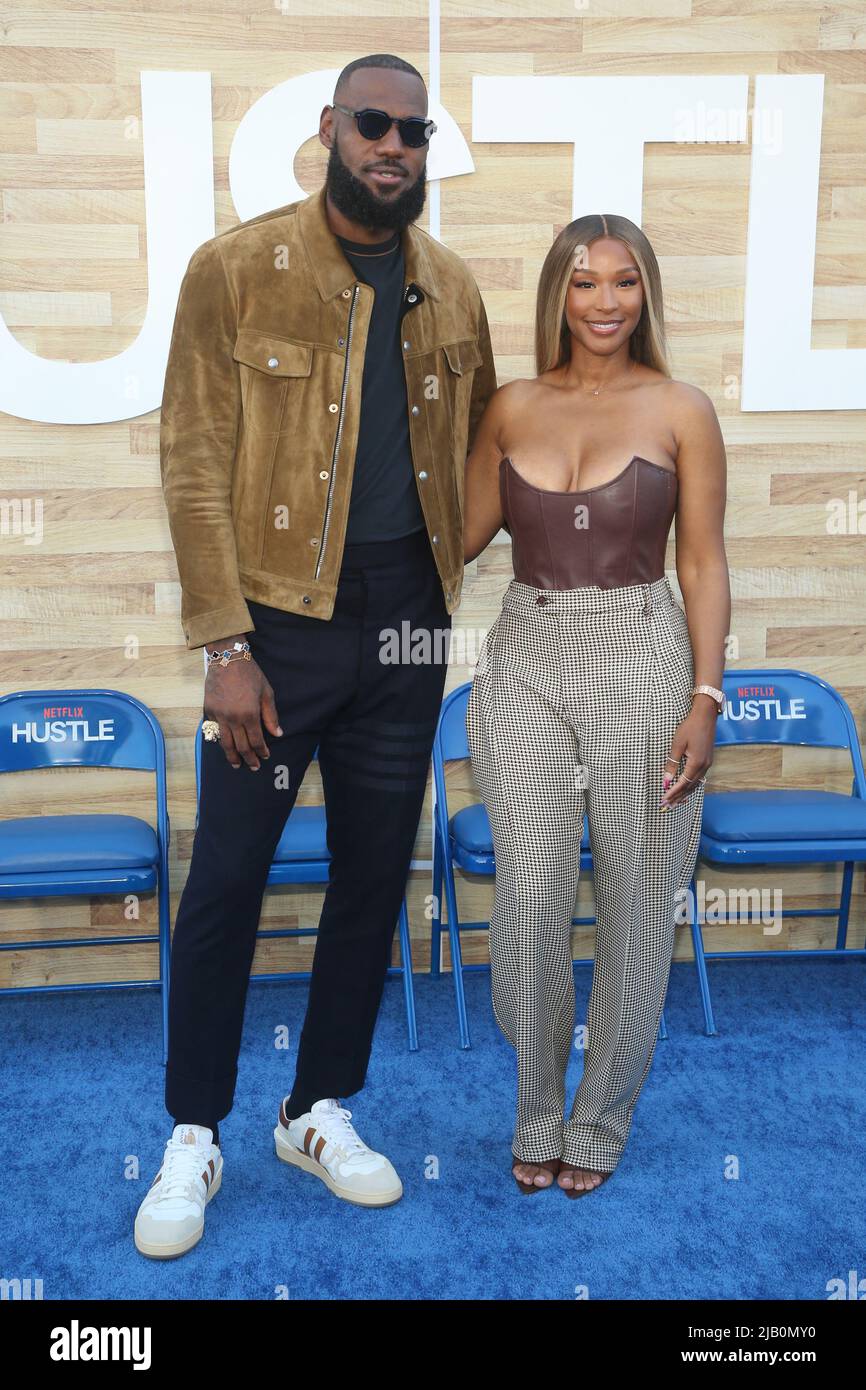 Los Angeles, Ca. 1st June, 2022. LeBron James and Savannah James at the ...