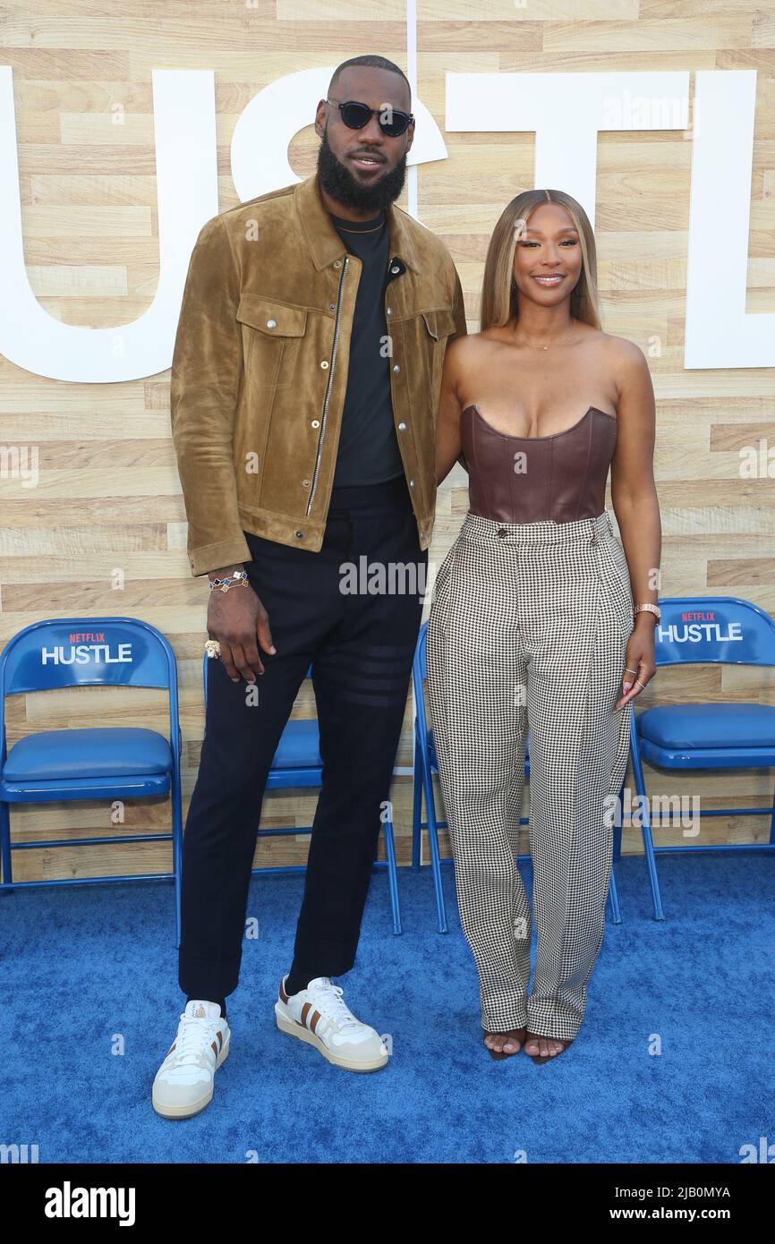 Los Angeles, Ca. 1st June, 2022. LeBron James and Savannah James at the ...