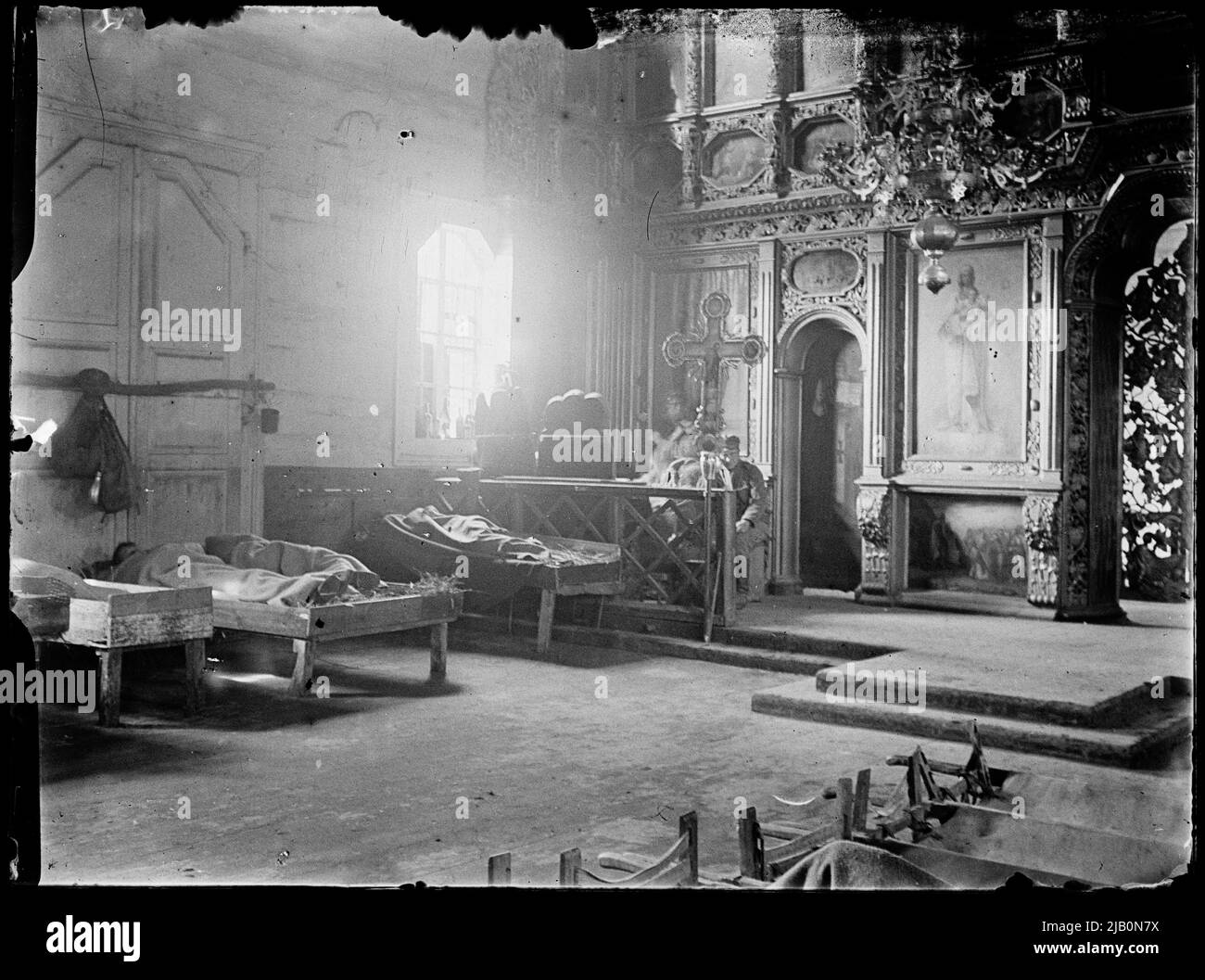 Division Sanitary Plant at the church in Piaseczna nad Stochodem. Front ...