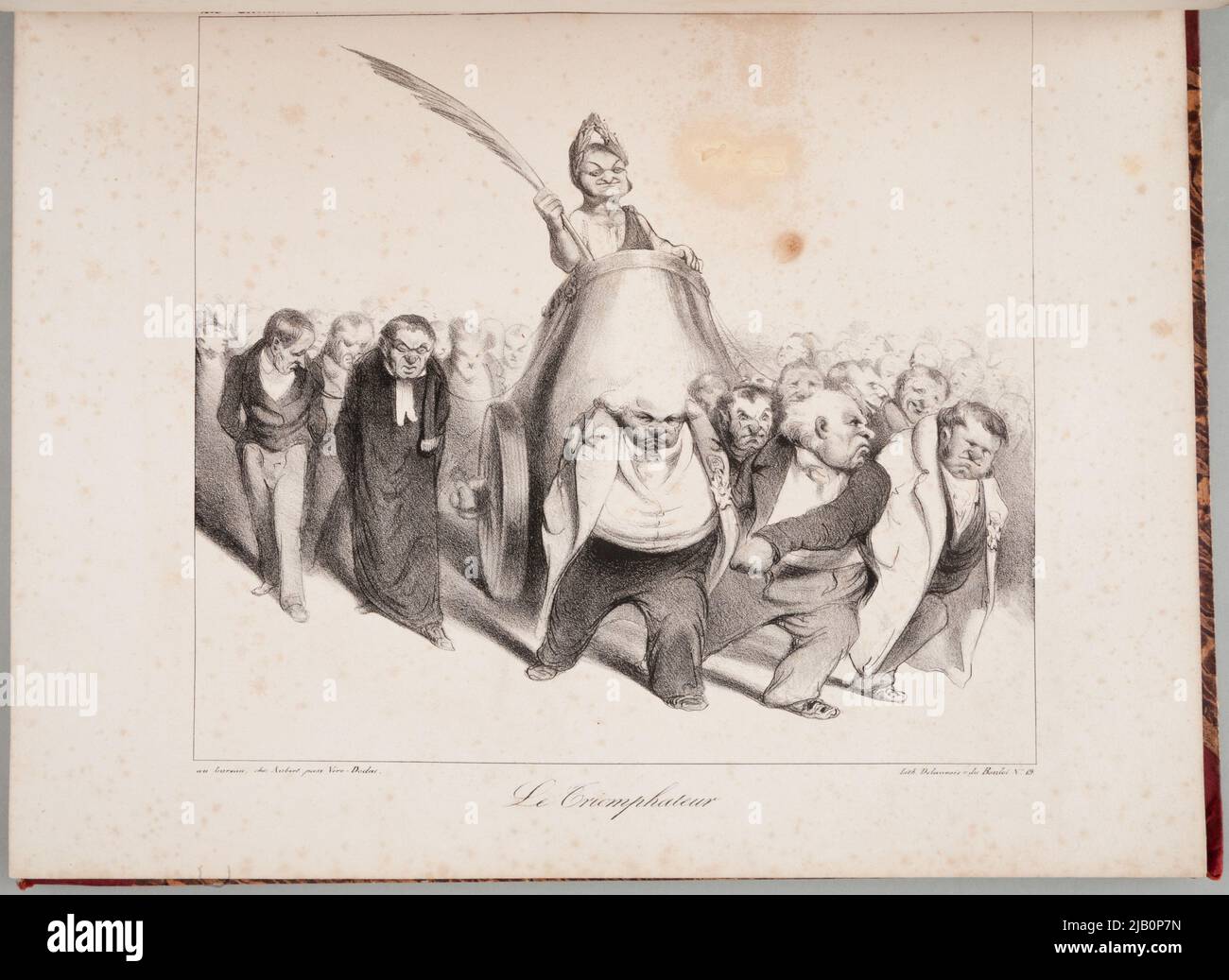 The triumphant, the caricature, no 215, pl. 449 Daumier, Honoré (1808