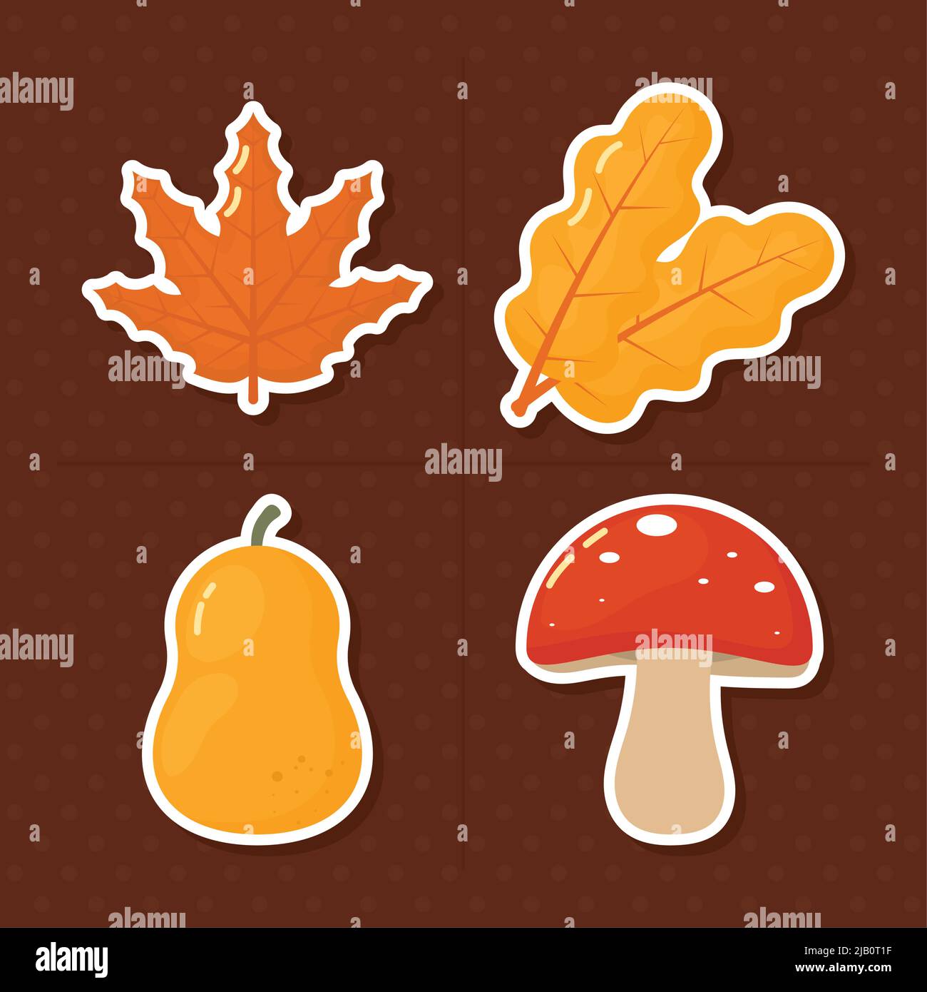 icon set of autumn Stock Vector Image & Art - Alamy