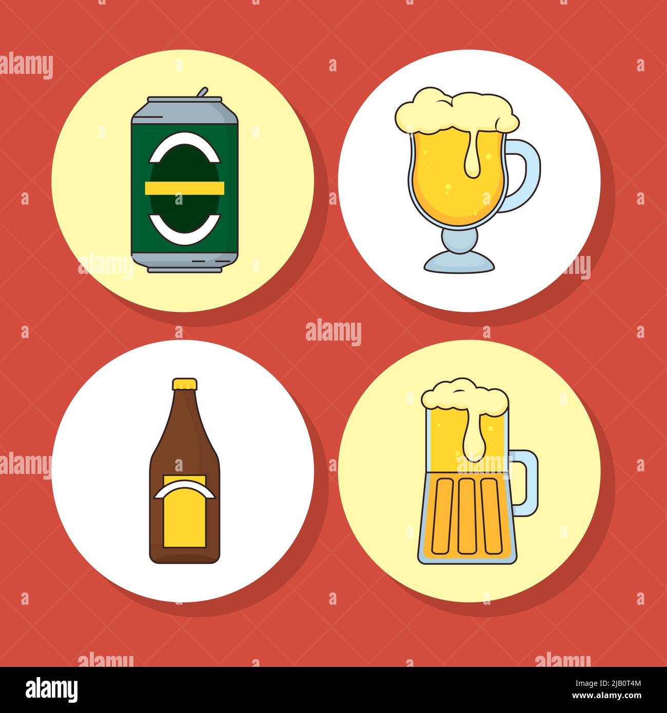 beer icon collection Stock Vector Image & Art - Alamy