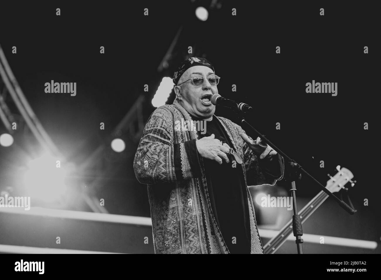 Rome, Italy. 01st May, 2016. Peppe Barra seen performs in Rome. (Photo by Valeria Magri/SOPA Images/Sipa USA) Credit: Sipa USA/Alamy Live News Stock Photo