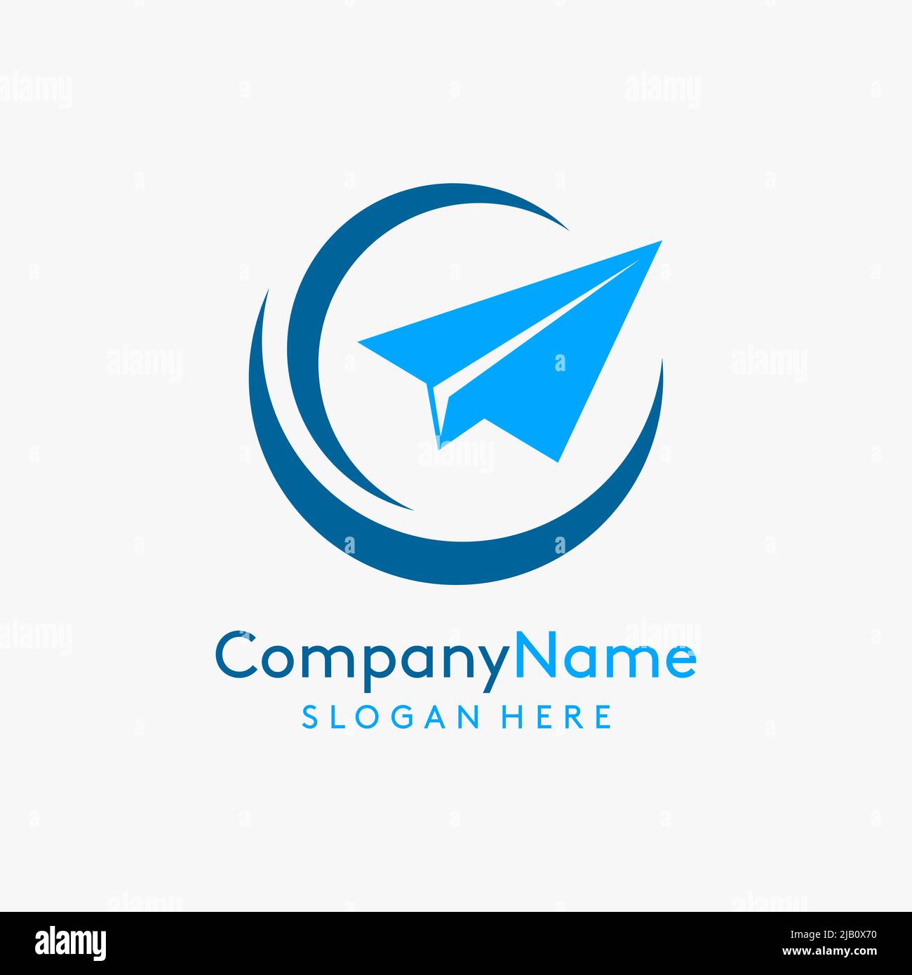 Paper plane logo design Stock Vector Image & Art Alamy
