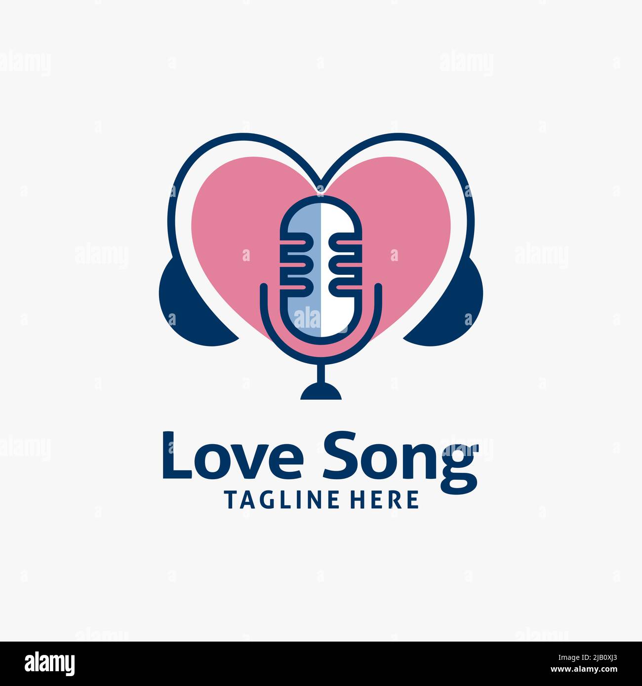 Love song logo design Stock Vector Image & Art - Alamy