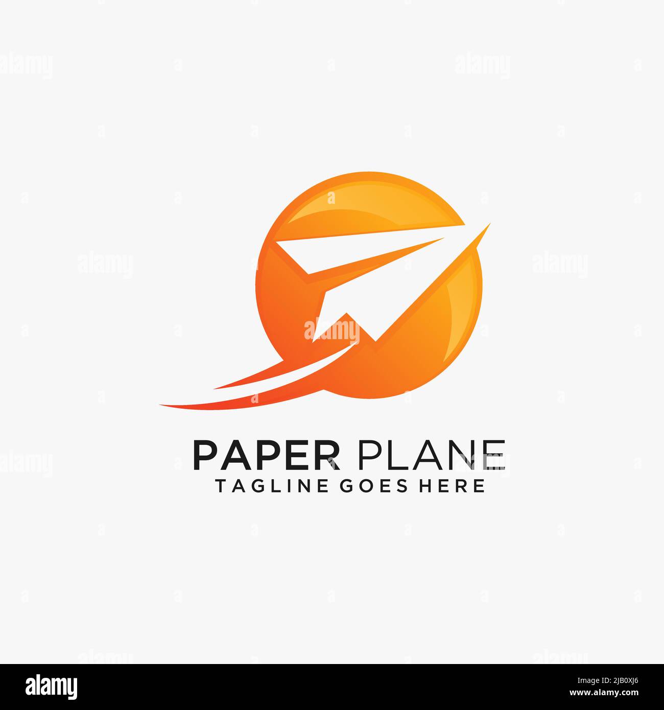 Paper plane logo design Stock Vector Image & Art Alamy