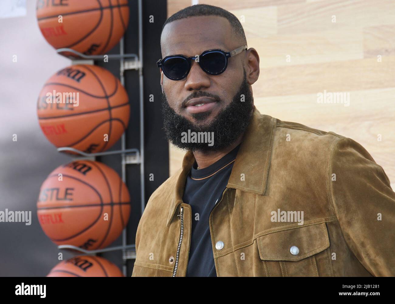 LeBron James arrives at Netflix's HUSTLE Los Angeles Premiere held at ...