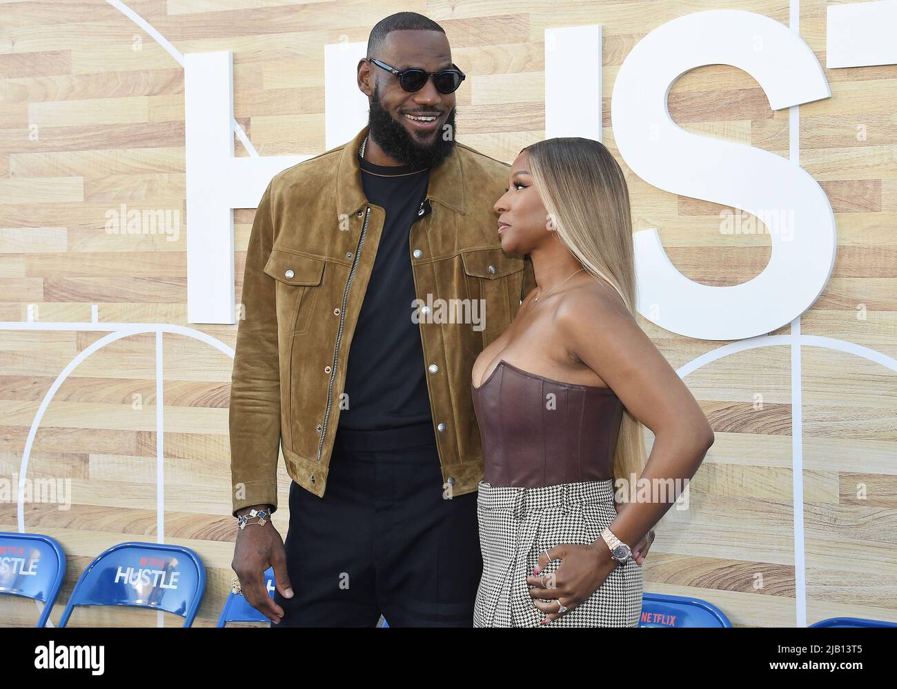 Los Angeles, USA. 01st June, 2022. (L-R) LeBron James and Savannah ...