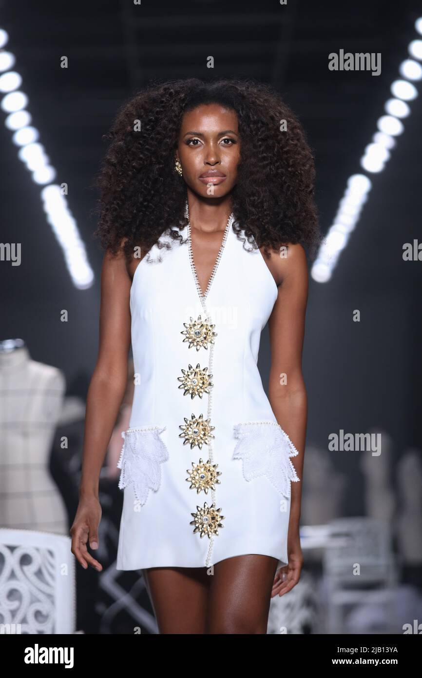 Sao Paulo, Brazil. 1st Jun 2022. Model during the Ponto Firme Project at  Sao Paulo Fashion Week (SPFW) at Senac Lapa Faustolo in Sao Paulo. (Photo:  Vanessa Carvalho/Brazil Photo Press) Credit: Brazil