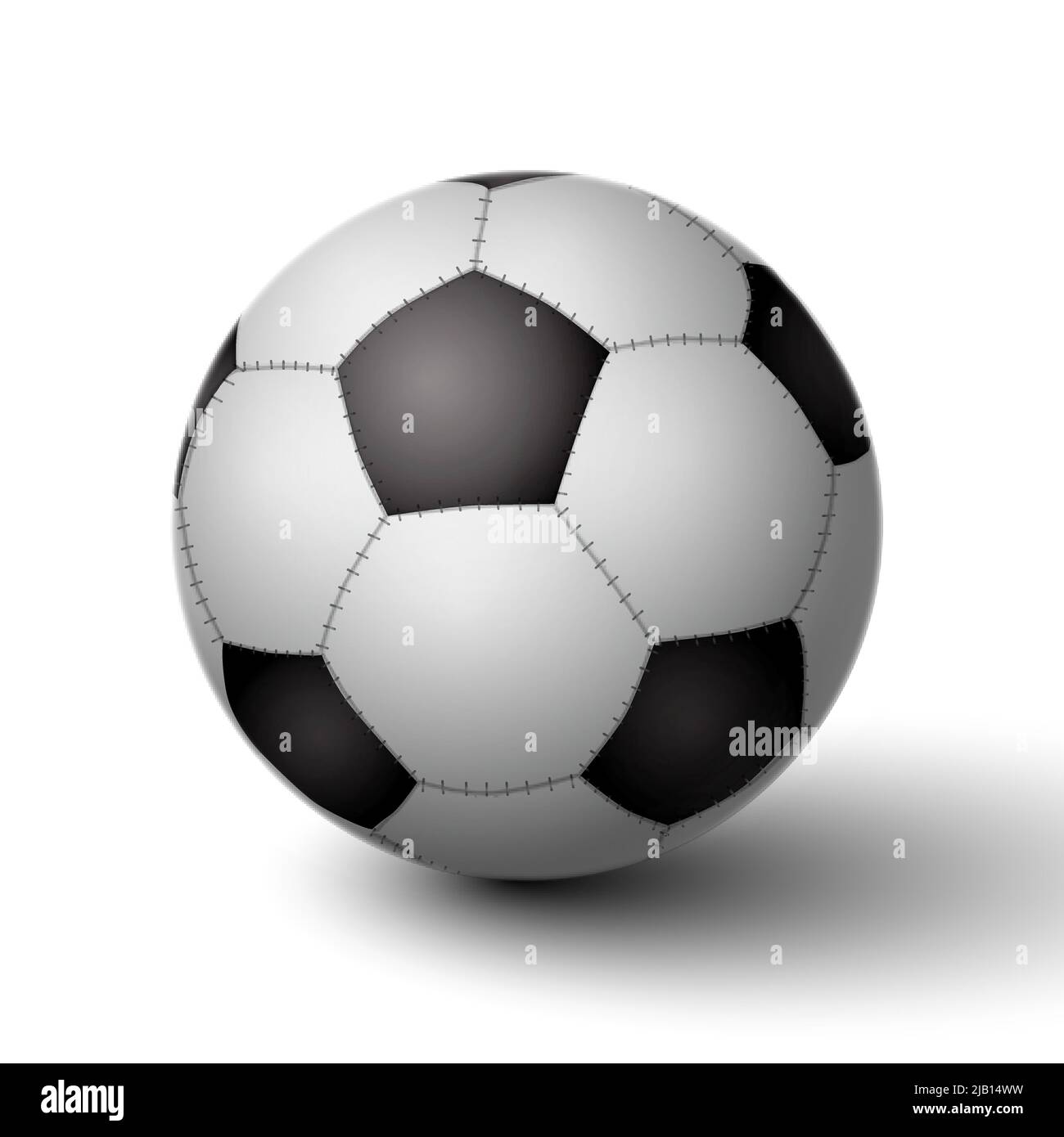 Realistic soccer ball for football icon isolated vector illustration ...