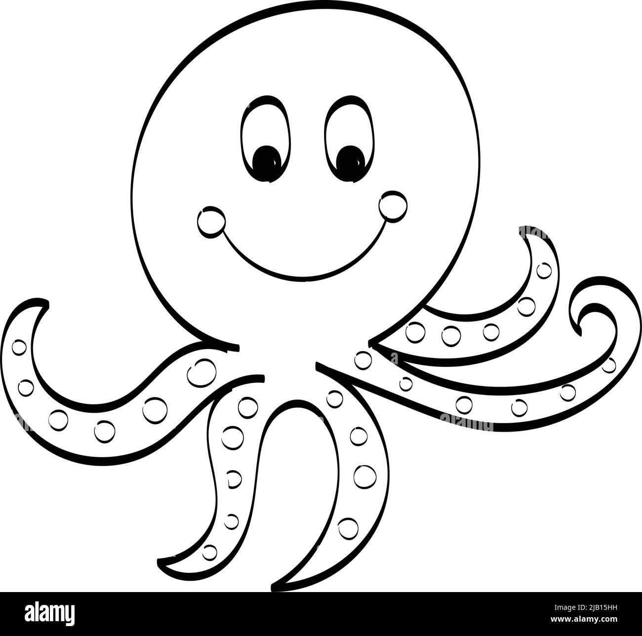 Octopus Clipart Black And White