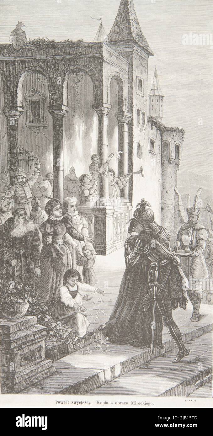 The winner's return according to the image of Kazimierz Mirecki ...