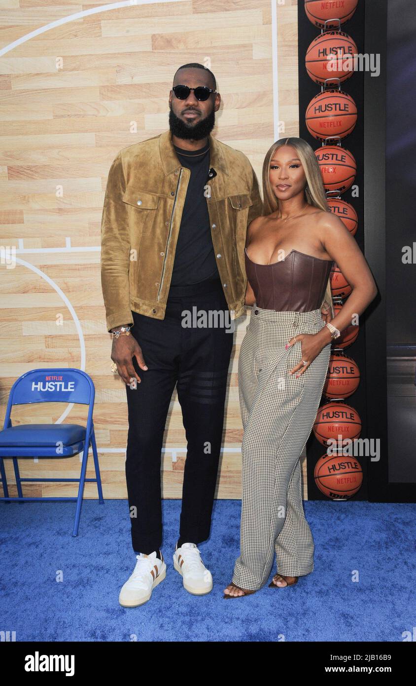 Los Angeles, CA. 1st June, 2022. LeBron James, Savannah James at ...