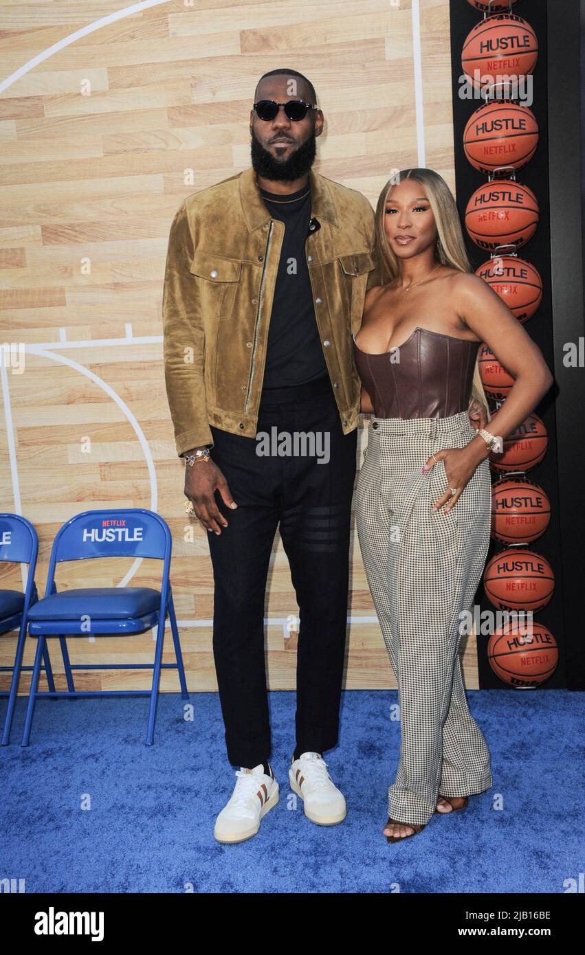Los Angeles, CA. 1st June, 2022. LeBron James, Savannah James at ...