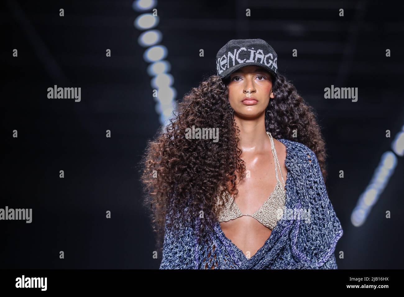 Sao Paulo, Brazil. 1st Jun 2022. Model during the Ponto Firme Project at  Sao Paulo Fashion Week (SPFW) at Senac Lapa Faustolo in Sao Paulo. (Photo:  Vanessa Carvalho/Brazil Photo Press) Credit: Brazil