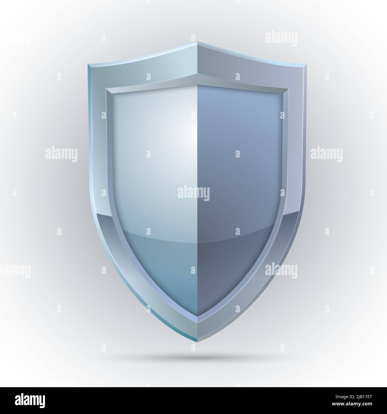 Blank shield security icon isolated vector illustration Stock Vector ...
