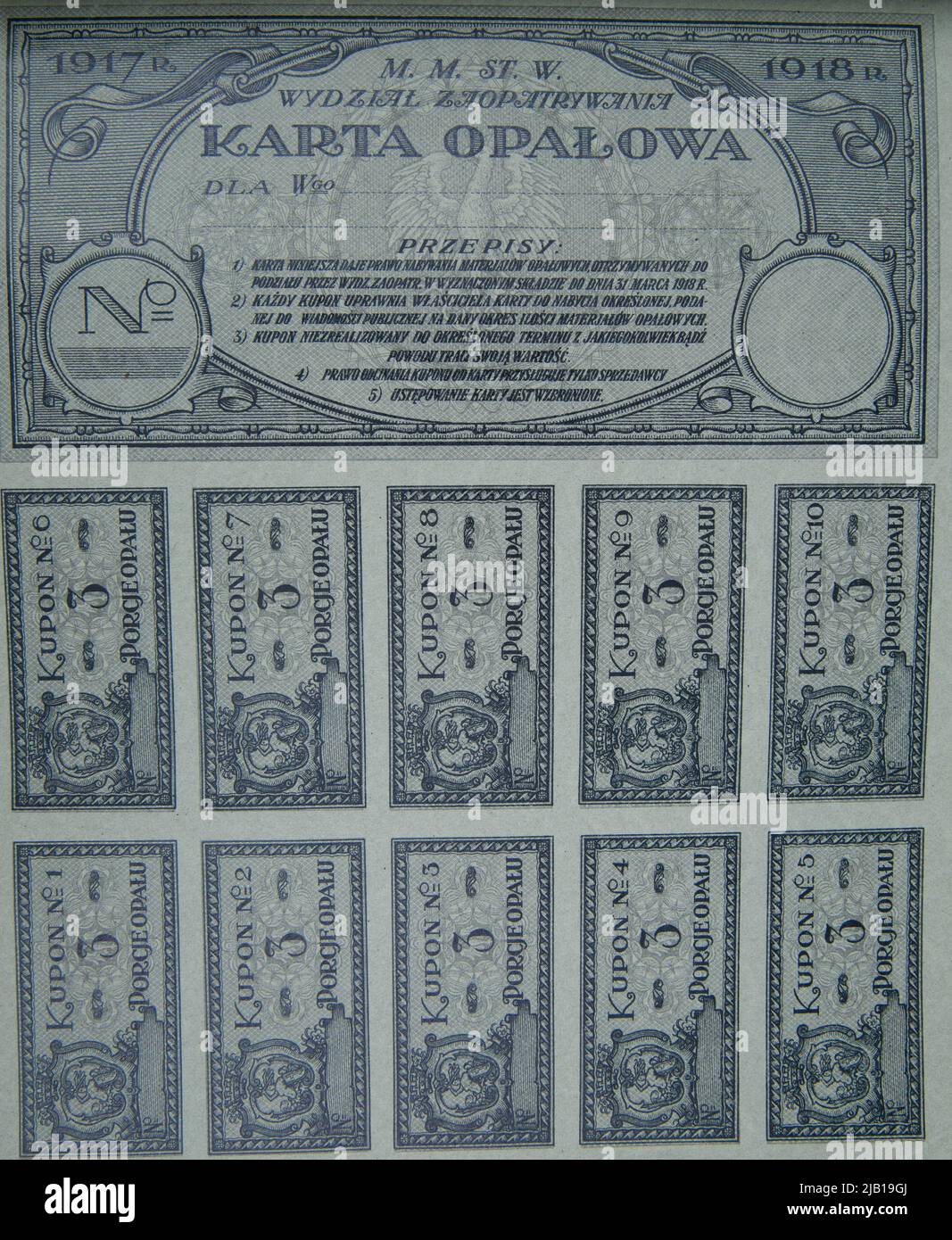 Furniture card in gray (10 coupons Stock Photo Alamy